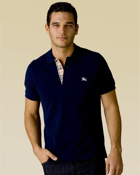 burberry brit polo top|burberry polo shirt men.